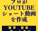 激安⭐️YouTubeショート動画を1本作成します 100万回再生あり。雑学、芸能などの動画を作成。丸投げOK。 イメージ1