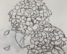 好きなお花や家族の一員ペットの似顔絵描きます 鉛筆、ボールペンのみで仕上げます✏️色はつきません。 イメージ1