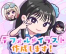 ミニキャラ風♫可愛いデフォルメイラストを作成します 実在する人物やアニメキャラなど何でもOK！ イメージ1