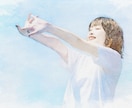 やさしい水彩タッチでリアルな似顔絵を作成します ご結婚や誕生日などお祝いやプレゼントに！キャンバスプリントも イメージ2