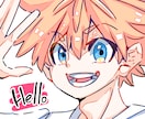 少年少女アイコンイラスト描きます SNS用アイコンイラスト描きます！バストアップのみ イメージ1