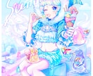 一枚絵のイラスト描きます 小説やゲームのジャケット、動画などに イメージ1