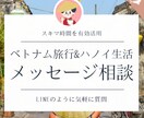 ベトナム旅行＆駐在のお悩み★メッセージ相談のります LINE感覚でスキマ時間を活用♪元在住者による現地情報シェア イメージ1