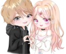 カップルやお友達同士のかわいいペア画を作成します ミニキャラでも等身でも描けますので、お気軽にご相談ください！ イメージ3
