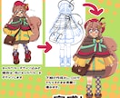 Live2D用の立ち絵を制作します もっちりかわいく動いてみませんか？ イメージ4