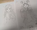 キャラクターデザインを一緒に考えて描きます デザインを1から作り自分だけのキャラクターを作りましょう！ イメージ1