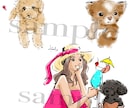 オシャレかわいくワンちゃん描きます リアルすぎないオシャレなワンちゃんを描きます イメージ3