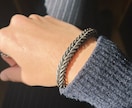 経年変化する格好良いシルバーブレスレットを作ります 原宿でジュエリー職人として働いていた職人が製作します イメージ9