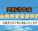 行政書士が【金銭消費貸借契約書】を作成します 希望に沿った契約書を丁寧に作成します！ イメージ1