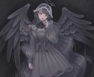 小説表紙・グッズ・ジャケット用イラスト制作します 幻想的×病みかわテイストの本格イラスト制作 イメージ1