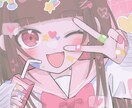 商用利用OK！可愛いイラストお描きします ポップでゆめかわなイラストです！ イメージ2