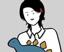 シンプル可愛いSNSアイコン描きます あなたのお顔が目が点な可愛いイラストに変身！ イメージ4