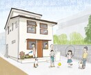 NEW  住宅のイラストを描きます 新築お祝いや、記念品におすすめです！ イメージ2