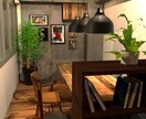 主に店舗の3Dイメージパース作成得意としてます 飲食店の店舗内装外装や住宅内装のインテリアパース承ります。 イメージ4