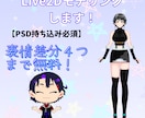 Live2Dでのモデリングいたします 高可動域のモデリング！【PSD必須】 イメージ1