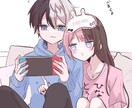 カップルイラスト、夢絵を描きます SNSアイコンや観賞用にお使いいただけます！ イメージ9