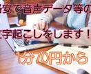 音声データ等の文字起こしをします あなたに変わり文字起こしをいたします イメージ1