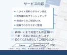 見やすく伝わるスライド資料を作成します 想いを“伝わる形”に、構成から丁寧に整えます イメージ4