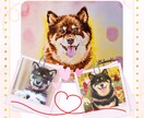 ご家族のネコちゃんワンちゃん似顔絵を製作します 温もりのある手描き水彩画で世界に一枚の似顔絵をお届けします イメージ4