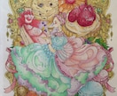 線画、塗り絵などに色鉛筆でアナログ彩色をしています 色鉛筆ならではの柔らかで優しい彩色を得意とします イメージ10