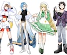 キャラ立ち絵/SNSアイコン/一枚絵など承ります TRPG/自作ゲーム/配信用キャラクター立ち絵制作致します イメージ2