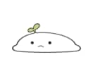 シンプルゆるかわアイコン素材8点セット販売します すぐ使える完成品♪ゆるかわ謎生物キャラの表情別8点セット イメージ5