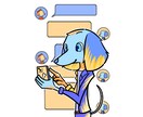 個性的で目を惹く！ポップな獣人オリキャラを描きます 独特なデザインと配色であなただけのキャラクターを制作します！ イメージ7