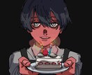 目を惹くダークポップなアイコンに仕上げます あなたの創作キャラや、希望の創作キャラを描きます イメージ8