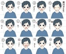 商用OK！｜アイコン表情7点セット描きます インスタやブログSNSに最適！あなただけの手描きアイコン⭐︎ イメージ6