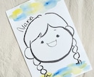 ゆるかわ筆タッチの似顔絵の作成をします キャラクターちっくな似顔絵！墨の質感で世界に１つのプレゼント イメージ3