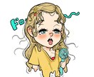 SNSのアイコン、イラスト描きます ゆるかわな女の子たちのイラスト描きます！ イメージ2