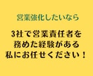 営業を強化したい企業向け！営業立上げを支援します 過去に3社で営業責任者を経験した私が全力で伴走します イメージ2