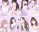 アイドルの似顔絵実績有！エモい似顔絵描きます NFTartistが映えるイラストを描きます！！グッズ化も◎ イメージ2