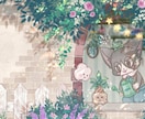 美麗なイラストを細部まで丁寧にお描きします お好みの花や植物を添えて衣装やデザインもこだわった一枚を。 イメージ7