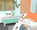 愛犬を絵本の世界にご招待します 絵本にでてきそうな可愛い一コマを愛犬でデザインします イメージ4