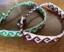 オーダーメイドで渦巻柄ミサンガ編みます お好きな色を選んでもらいミサンガを編みます。 イメージ1