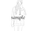 シンプル、白黒デザイン、オシャレイラスト描きます SNSなどのアイコンやインテリアにいかがですか？ イメージ4