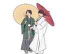 ずっと愛せるウェディングイラストお描きします 特別な日のあとも、インテリアになれるイラスト イメージ5