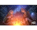 一枚絵、サムネ、MVイラスト承ります 挿絵／表紙／ポスター／MV／各種配信用キービジュアル等に最適 イメージ2