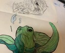 貴方様だけのオリジナルイラストをお描きします デフォルメイラストペア画snsのアイコンなどをお描きします。 イメージ8