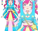 Vtuberの立ち絵を制作をします Vtuberのキャラクターデザイン(パーツ分け込み) イメージ9