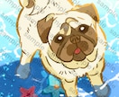 ペットのイラスト｜可愛いデフォルメ風に描きます 【最短5日納品】 SNSアイコン、自分用グッズ、贈り物 イメージ1