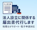 法人設立に伴う各種届出を提出します 設立に係る届出一式をパッケージで販売しております イメージ1