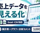 Excelの売上データを集計・分析します 商品別・店舗別の売上をグラフとコメントで整理 イメージ1