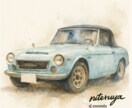 愛車や建物など水彩調イラスト短納期で作成します 2点目~1,500円！複数がお得。どんな乗り物でも作成可能！ イメージ6