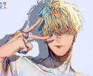 色彩にこだわったイラスト作成します 唯一無二の色使いの男性が得意です。 イメージ1