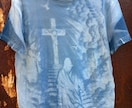 サイアノタイプで彩るオリジナルTシャツ制作します 晴れの日しか作れない！太陽での光で作る1点物Tシャツ作成 イメージ1