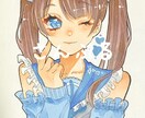 女の子のアナログイラストを作成致します 女の子をイラストマーカーで可愛いイラストを描きます！ イメージ3