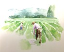 手書きイラスト全般に作製します 水彩画、水墨画、手書きイラスト イメージ1