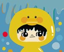 最短当日⭐︎イラスト（簡単な動きGIF)描きます 挿絵やSNSのアイコン、ウェディングボードやヘッダーに イメージ5